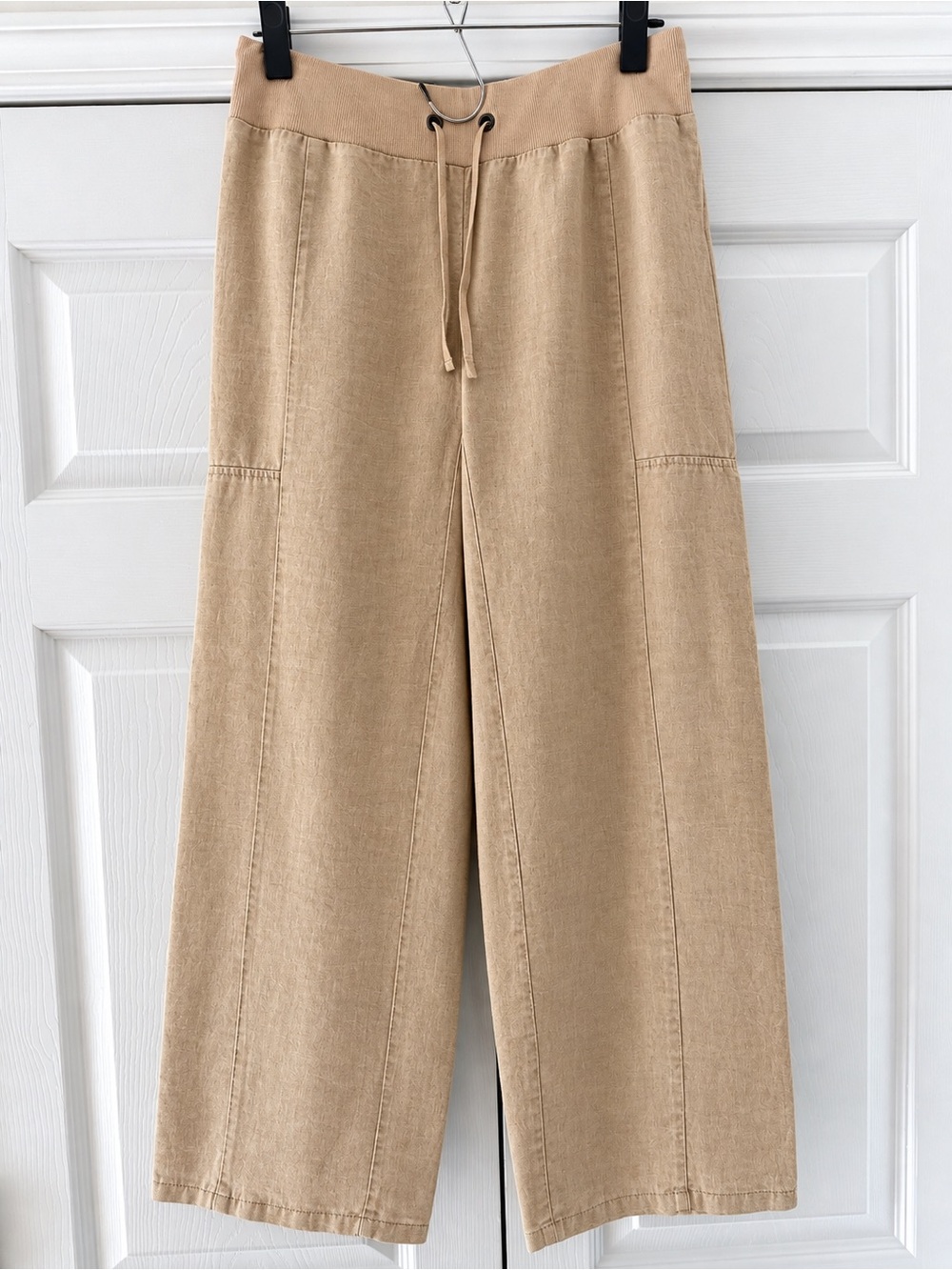 Eileen Fisher Organic Linen Drawstring Wide-Leg Pant